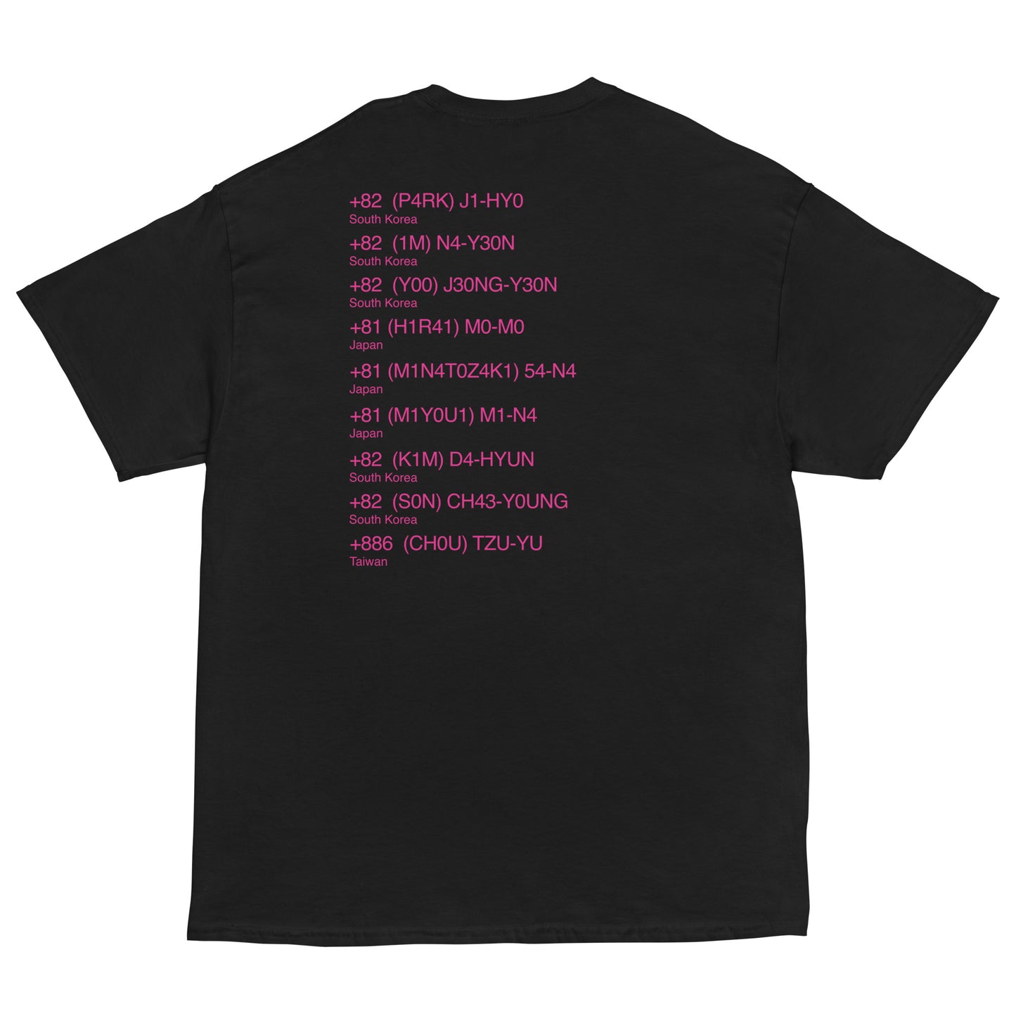 twice inspired t-shirt kpop merch shirt momo tee nayeon jihyo tzuyu dahyun chaeyoung sana mina tour 