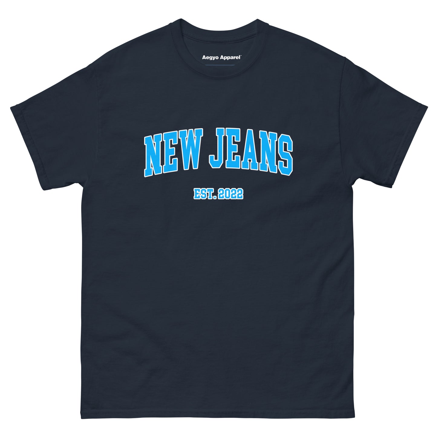 newjeans inspired t-shrit new jeans tee tourist sweatshirt kpop merch shirt touristcore aegyo apparel navy