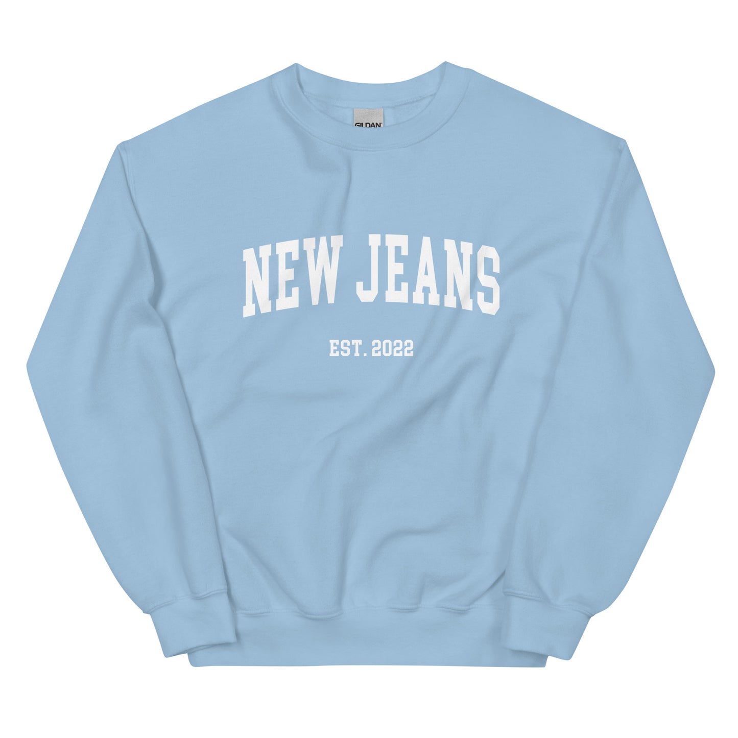 newjeans inspired sweatshirt new jeans tourist sweatshirt kpop merch sweater touristcore aegyo apparel blue
